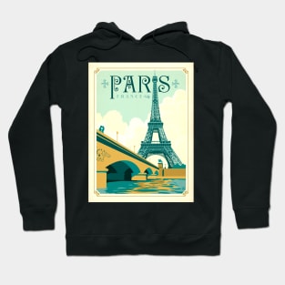 Retro poster - pub - vintage - Paris Hoodie